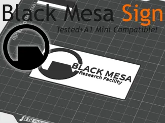 Black Mesa Sign (HL1)