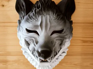 Wolf Oni Kitsune Mask