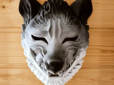 Wolf Oni Kitsune Mask