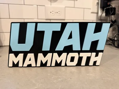 Utah Mammoth Stacked Text
