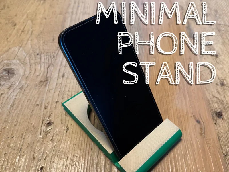 Minimal Phone Stand – Single Slot IKEA Style