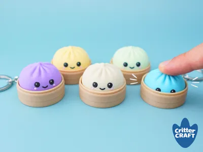 Mini Dumpling Clicker Fidget Toy