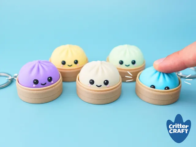 Mini Dumpling Clicker Fidget Toy