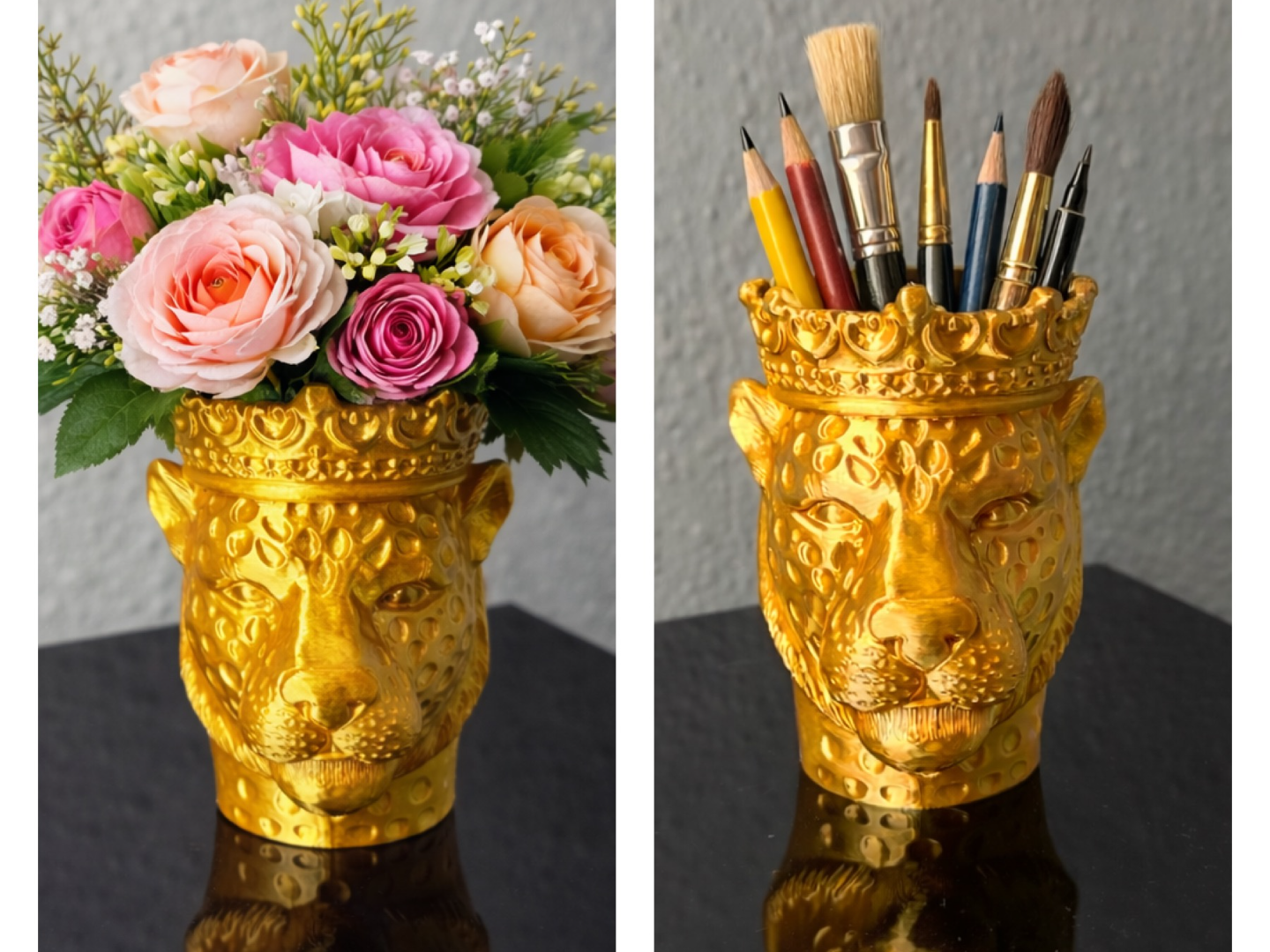 Leoparden Allzweckgefäß (Vase/Becher)