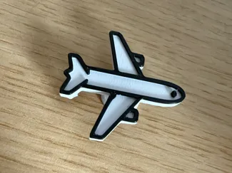Croc Plane Jibbet charm