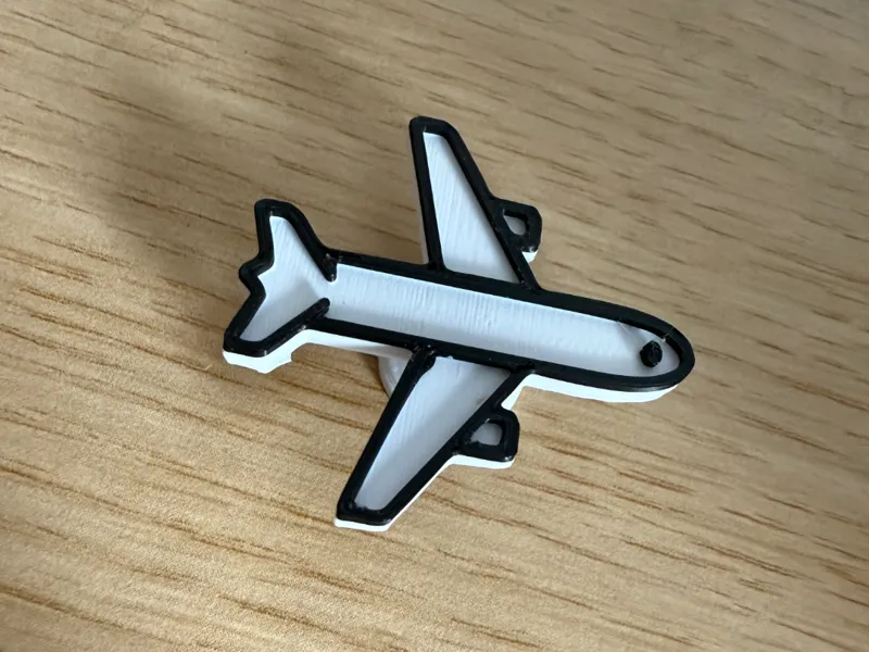 Croc Plane Jibbet charm