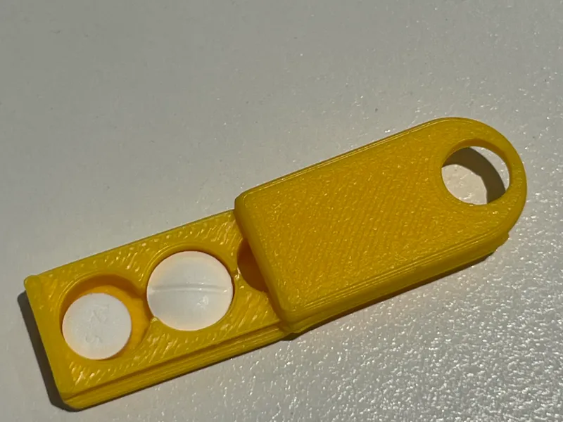 Micro Pill Keyring Holder