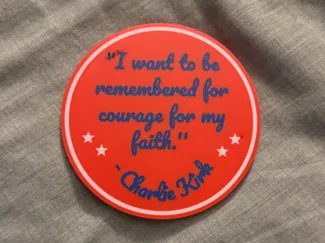 Charlie Kirk Coaster