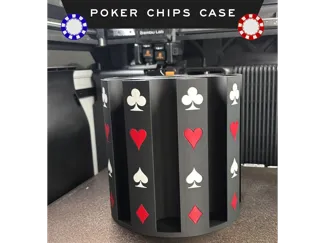 Cylindrical Poker chips case