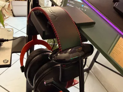 Gaming Headset Stand (Compatible with Glass Table)
