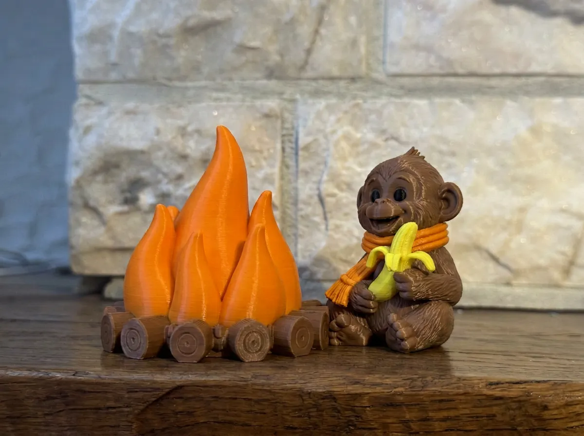 Fireside Friends Tealight Holder Monkey view 2