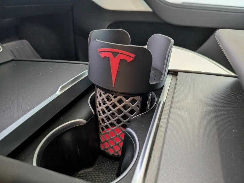 Tesla Large Bottle Cupholder Adapter