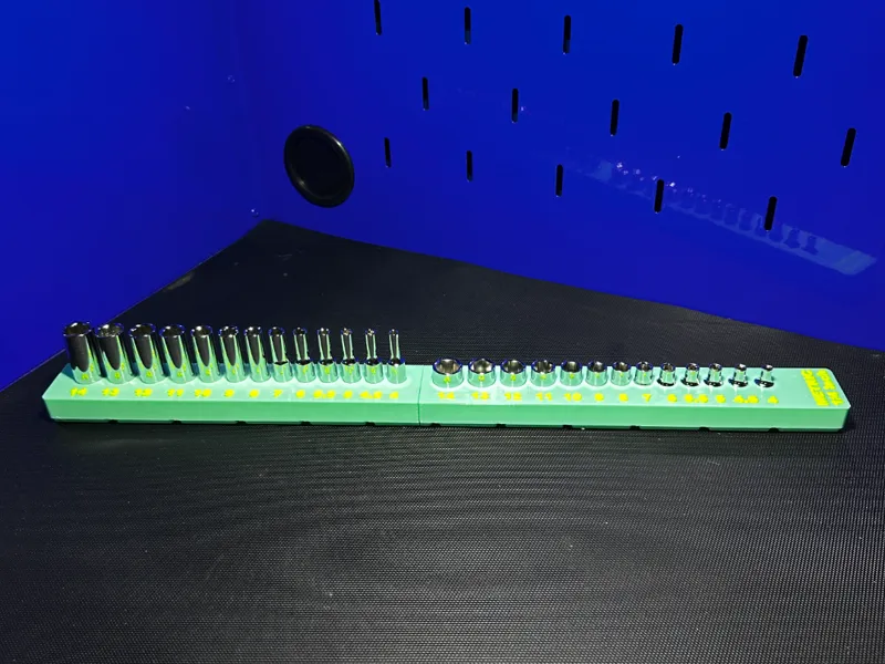 Gridfinity Quinn METRIC Master 1/4" Socket Tray