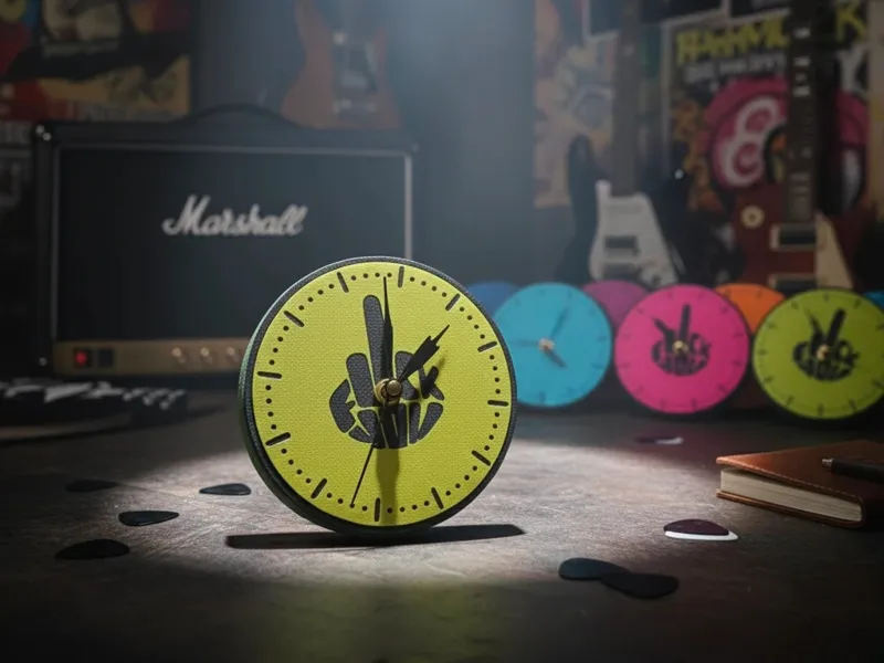 Time Rocker: Reloj de Mesa Minimalista con Actitud