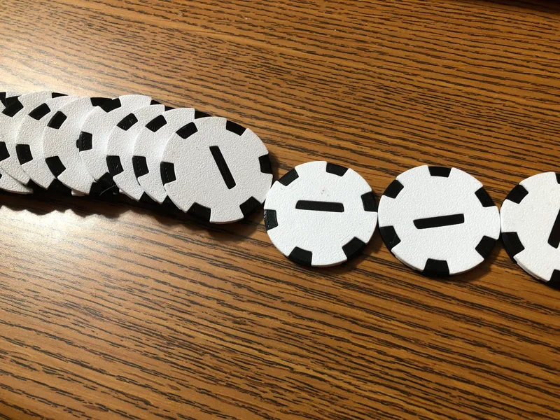 Poker chips (no multi material system!)
