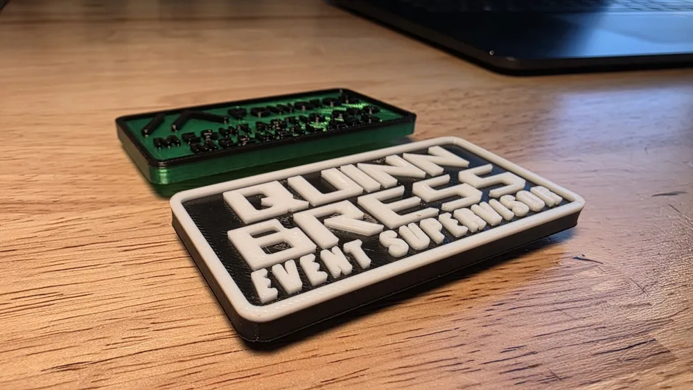 Magnetic Name Tag - Free 3D Print Model - MakerWorld
