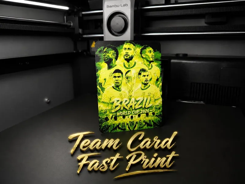 Brazil World Cup Team Card