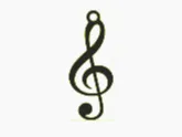 Treble Clef Keychain