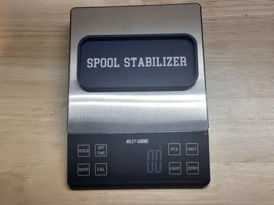 Spool Stabilizer For Weighing Filament Spools