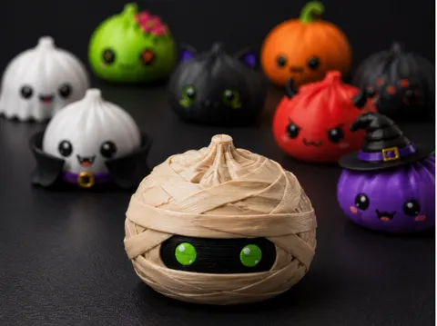 Modelo para impresión 3D: Mummy Cat Dumpling — referencia de MakerWorld