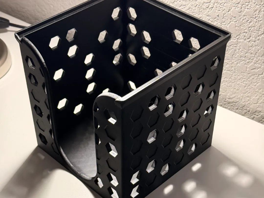 GeoHex Washcloth Grab Box (Stackable) - Free 3D Print Model - MakerWorld