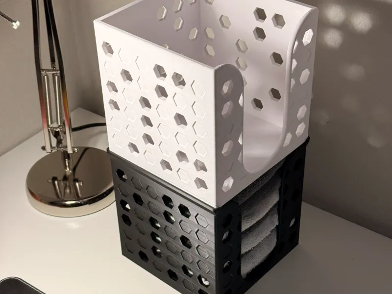 GeoHex Washcloth Grab Box (Stackable)