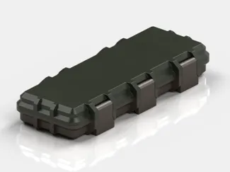 Rugged AA Battery Case - Flat & Travel Friendly
