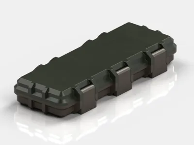Rugged AA Battery Case - Flat & Travel Friendly