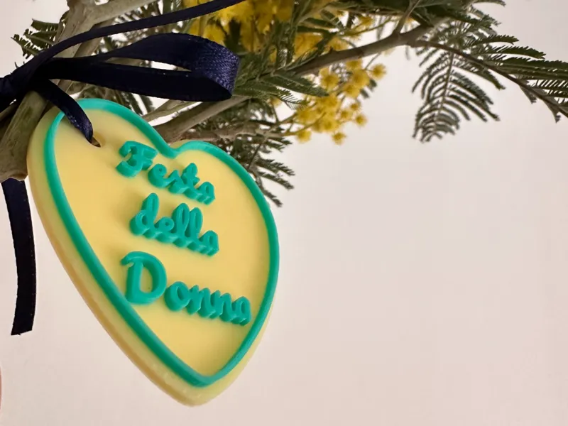 Cuore 'Festa della Donna' in 3D – Decorazione