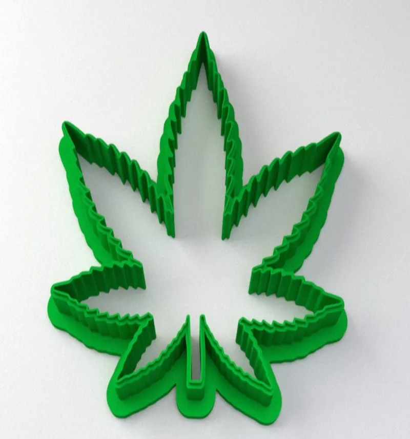 Emporte-pièce feuille de cannabis