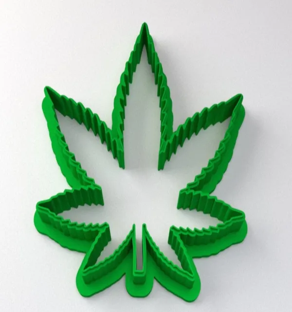 Emporte-pièce feuille de cannabis