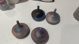 Spinning top mold from poop or fail model