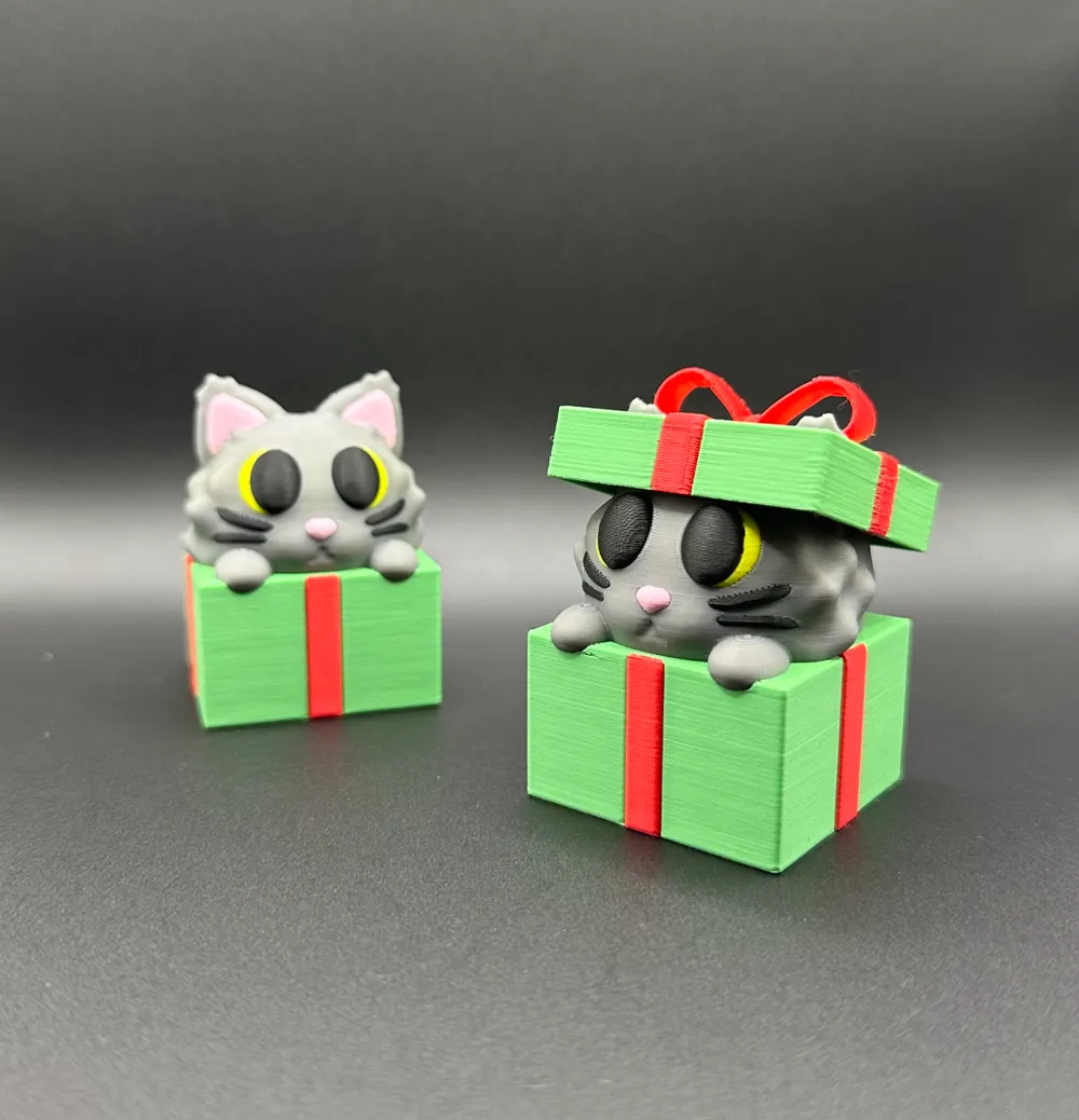Gift Box Kitty by Makerize3D - MakerWorld
