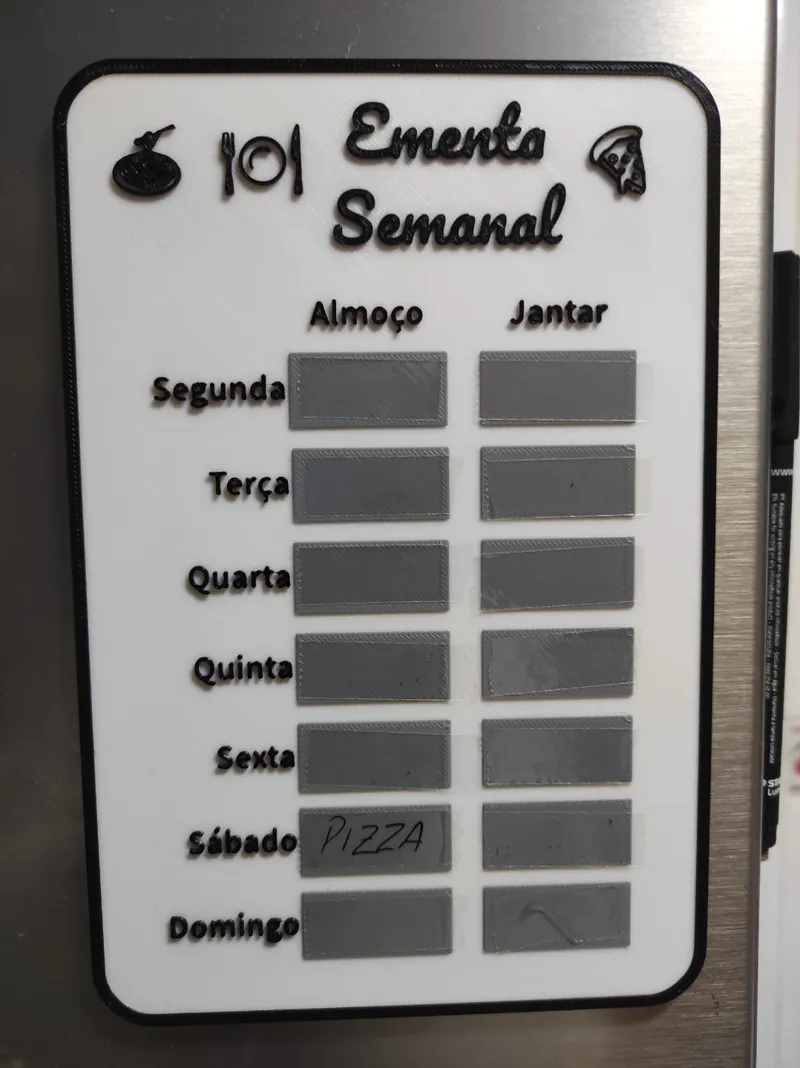 Ementa Semanal - Weekly Meals
