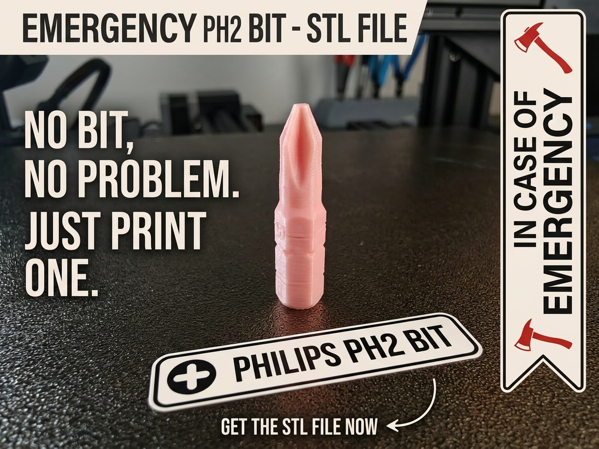 Emergency Phillips PH2 Screwdriver Bit