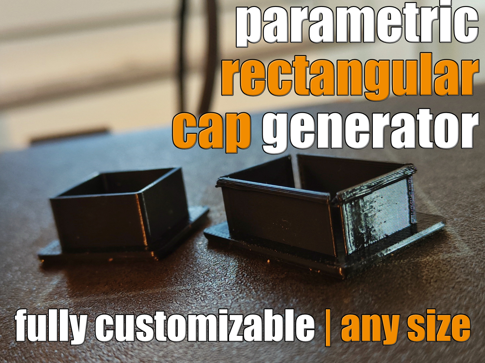 Parametric Rectangular Plug / Cap Generator 