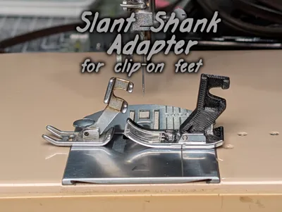 Slant-Shank to Clip-On presser foot adapter