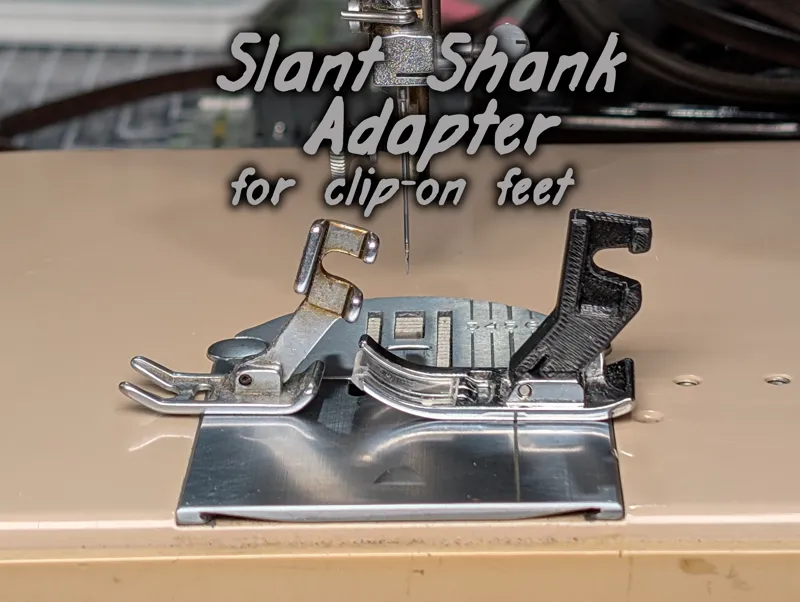 Slant-Shank to Clip-On presser foot adapter