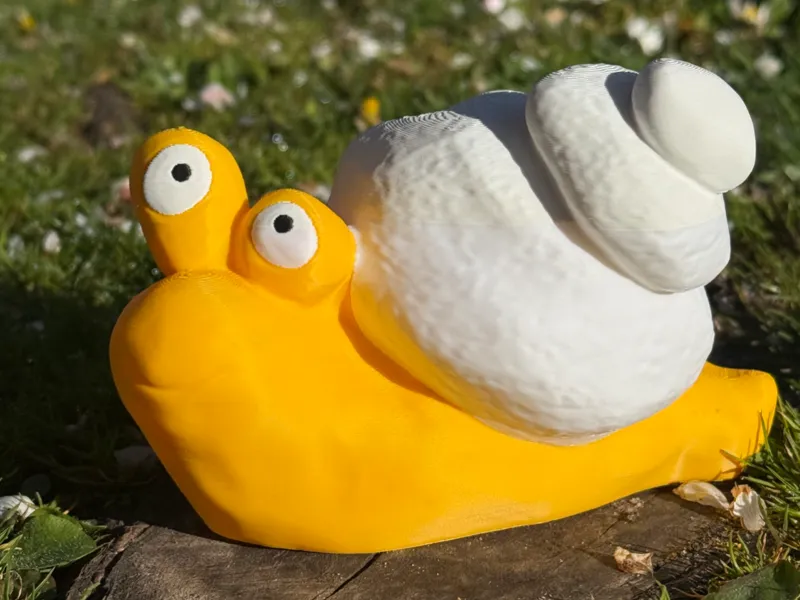 Schnecke mit großen Augen