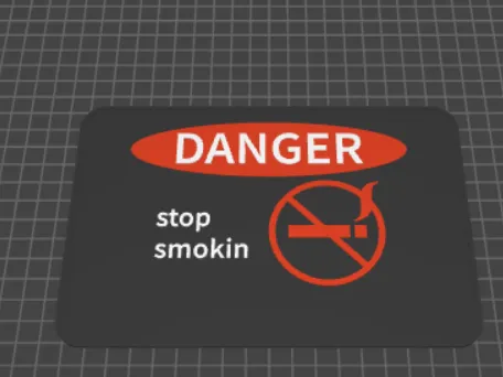 stop smoking sign 