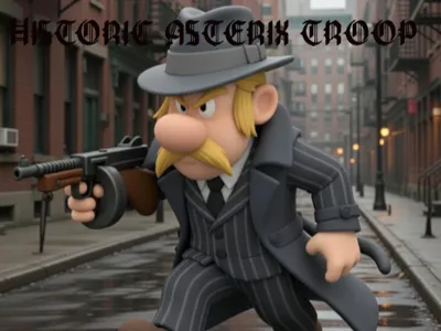 ASTERIX NY GANGSTER OF HISTORIC ASTERIX TROOP