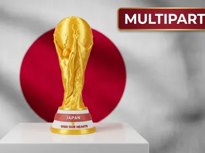 Japan Tribute FIFA WORLD CUP TROPHY 2026 MULTIPART