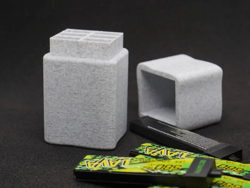 Box for storing BETAFPV Lava II 680mAh batteries.
