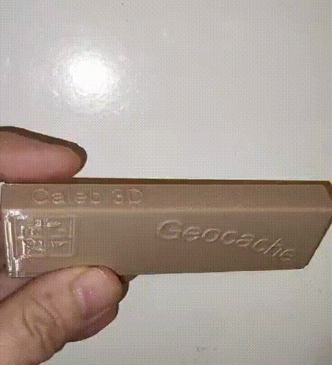 Geocache Container für 95mm Logbuch mit Schublade
