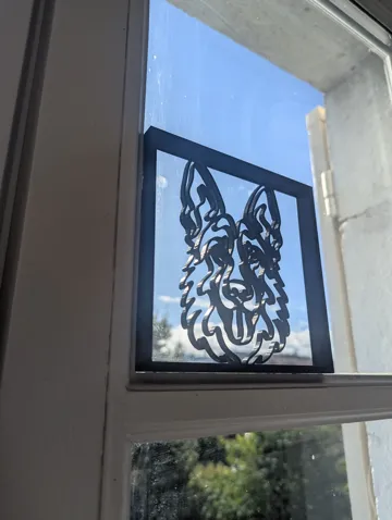 Marco decorativo: German Shepherd Dog One Line Art Frame — vista de referencia 4