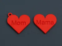 mom keychain 0.2mm layer, 2 walls, 15% infill
