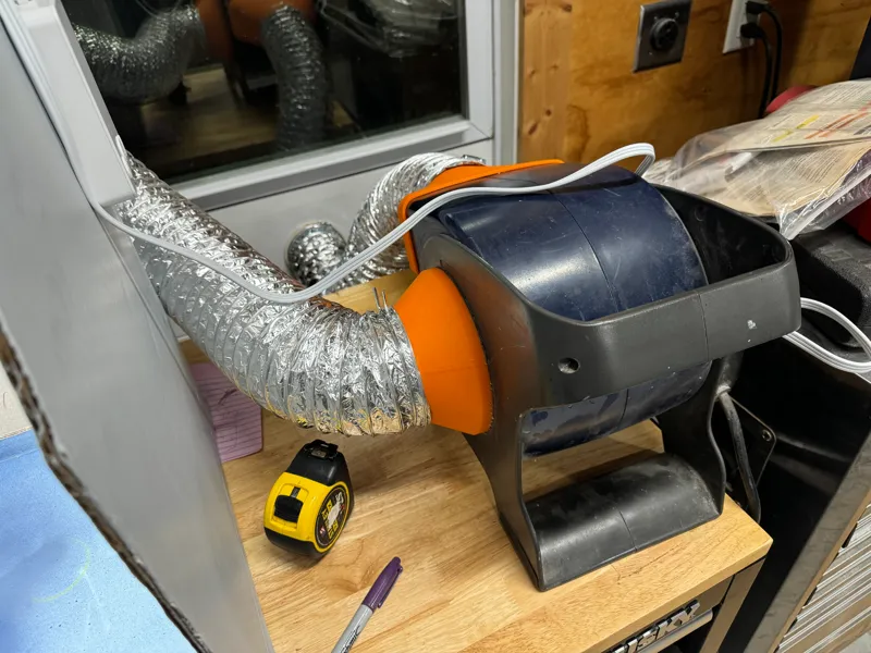 4" Lasko blower intake adapter
