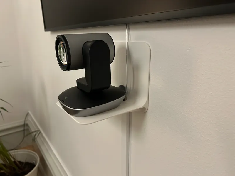 Webcam shelf