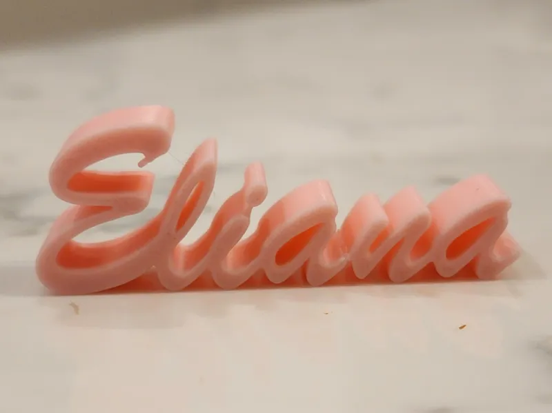 Eliana name plate you can scale to any size