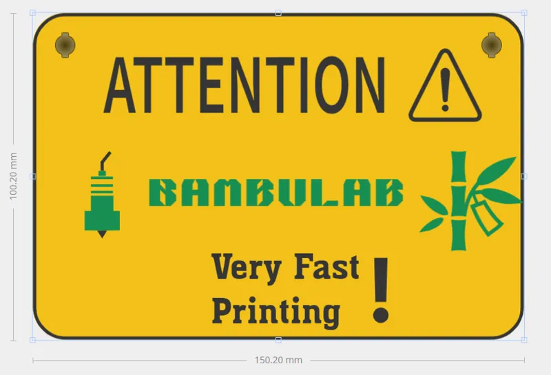 signage printing Bambulab